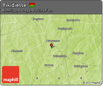 Physical Map of Yikidiessé
