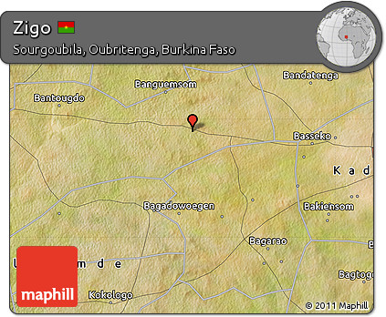 Satellite Map of Zigo