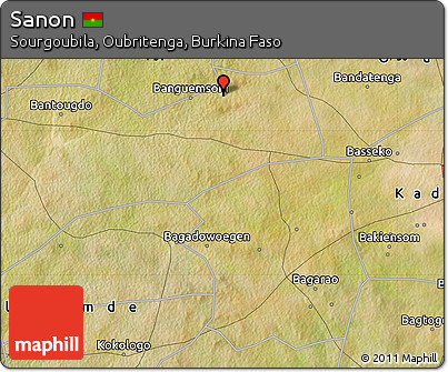Satellite Map of Sanon