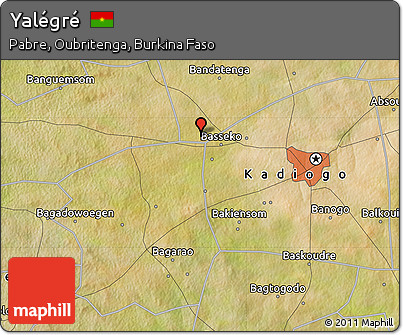 Satellite Map of Yalégré