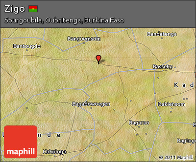 Satellite Map of Zigo