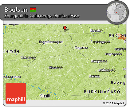 Physical Panoramic Map of Boulsen