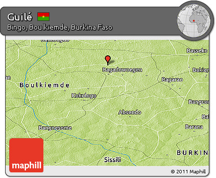 Physical Panoramic Map of Guilé