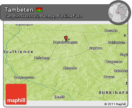 Physical Panoramic Map of Tambeten