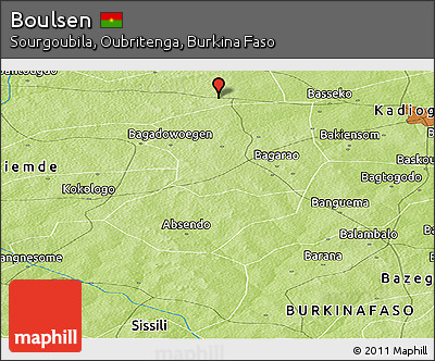 Physical Panoramic Map of Boulsen