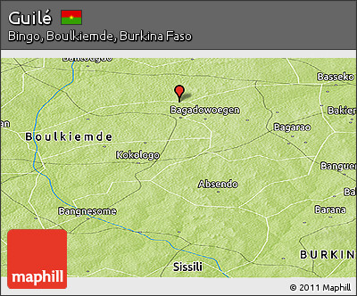Physical Panoramic Map of Guilé