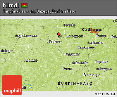 Physical Panoramic Map of Nimdi