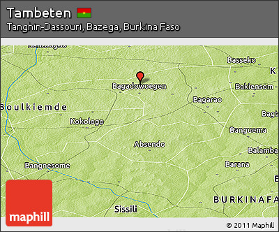 Physical Panoramic Map of Tambeten