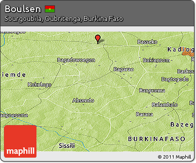 Physical Panoramic Map of Boulsen