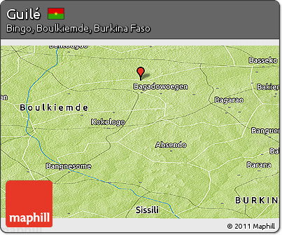 Physical Panoramic Map of Guilé