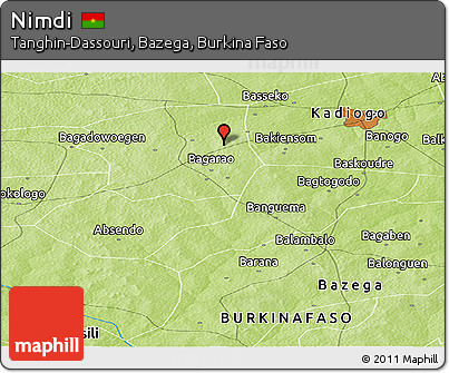 Physical Panoramic Map of Nimdi