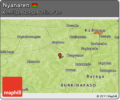 Physical Panoramic Map of Nyanaren
