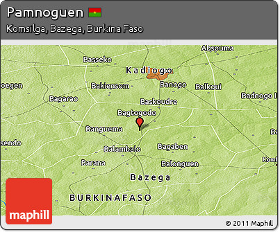 Physical Panoramic Map of Pamnoguen
