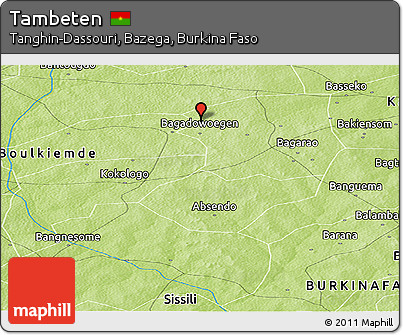 Physical Panoramic Map of Tambeten