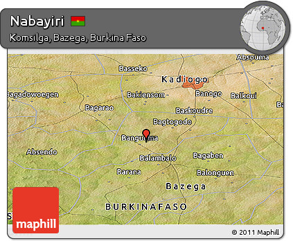 Satellite Panoramic Map of Nabayiri