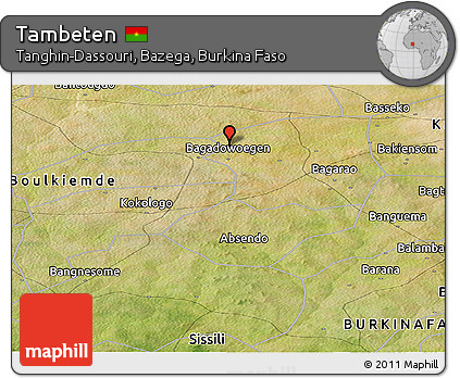 Satellite Panoramic Map of Tambeten