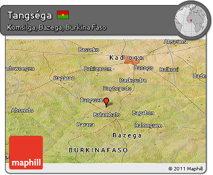 Satellite Panoramic Map of Tangséga