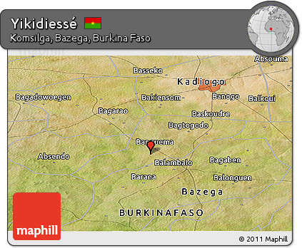 Satellite Panoramic Map of Yikidiessé