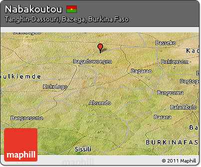 Satellite Panoramic Map of Nabakoutou