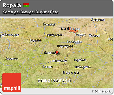 Satellite Panoramic Map of Ropala