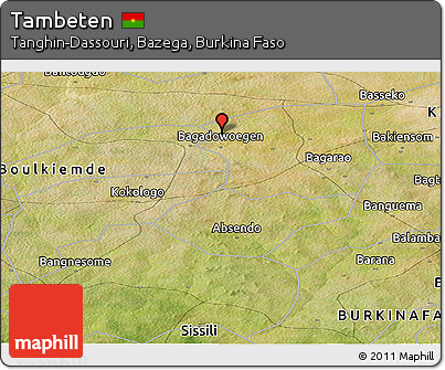 Satellite Panoramic Map of Tambeten