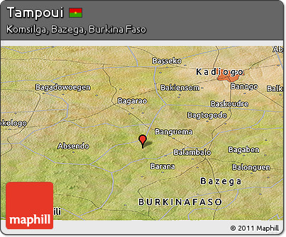 Satellite Panoramic Map of Tampoui
