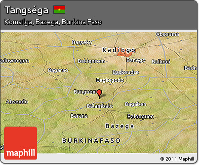 Satellite Panoramic Map of Tangséga