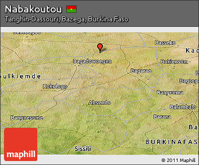 Satellite Panoramic Map of Nabakoutou