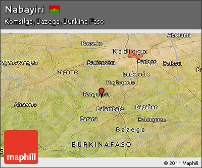 Satellite Panoramic Map of Nabayiri