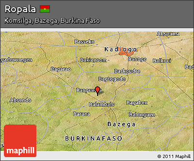 Satellite Panoramic Map of Ropala