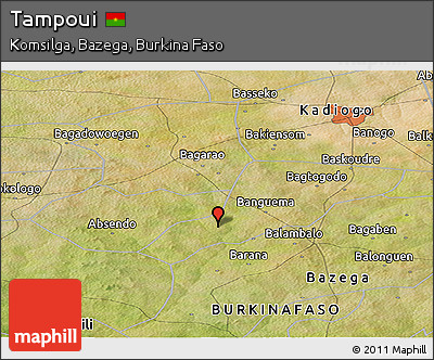 Satellite Panoramic Map of Tampoui