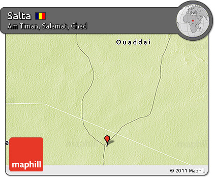 Physical 3D Map of Salta