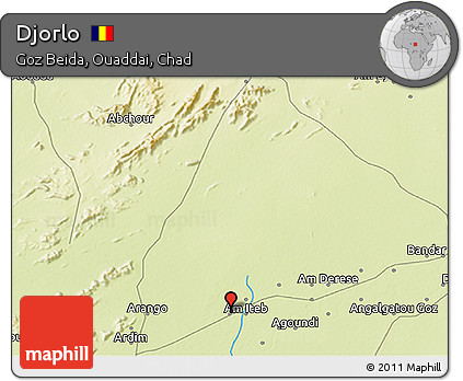 Physical 3D Map of Djorlo