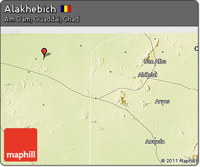 Physical 3D Map of Alakhebich