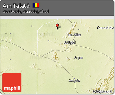 Physical 3D Map of Am Talaté