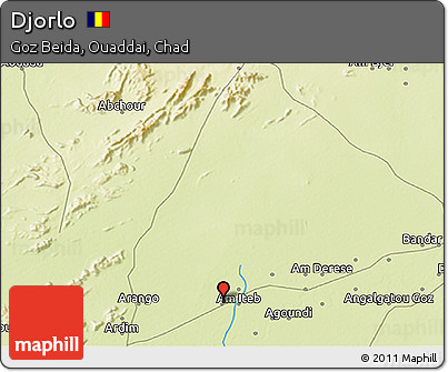 Physical 3D Map of Djorlo