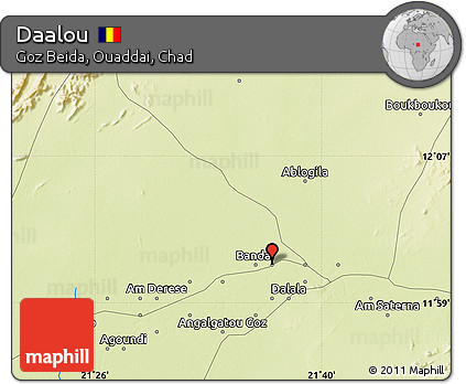 Physical Map of Daalou