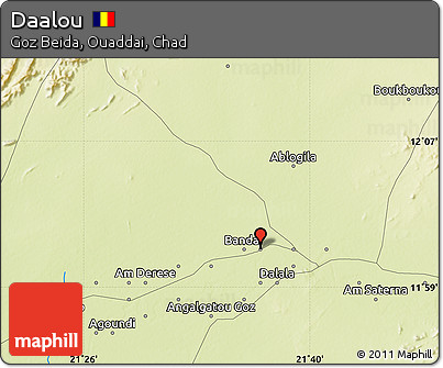 Physical Map of Daalou