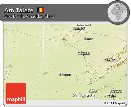 Physical Panoramic Map of Am Talaté