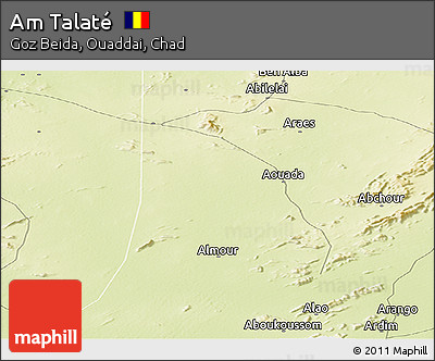 Physical Panoramic Map of Am Talaté