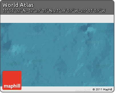 Satellite 3D Map of the Area around 12° 11' 54" N, 21° 10' 29" W
