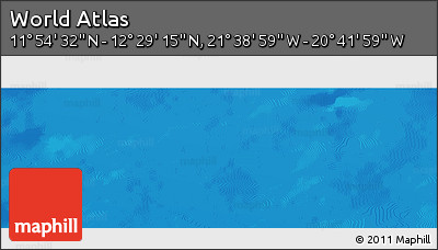 Physical Panoramic Map of the Area around 12° 11' 54" N, 21° 10' 29" W