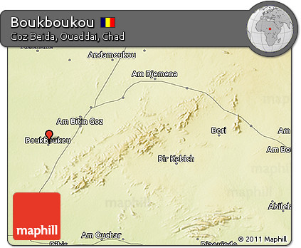 Physical 3D Map of Boukboukou