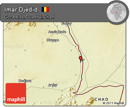 Physical 3D Map of Imar Djédid