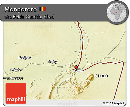 Physical 3D Map of Mongororo