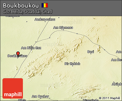 Physical 3D Map of Boukboukou