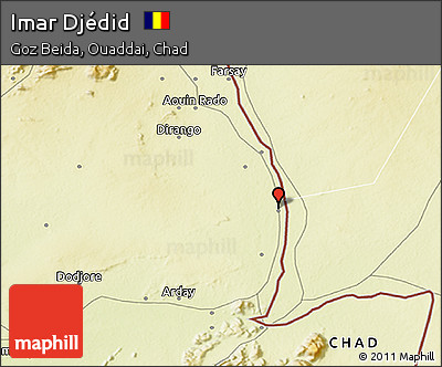 Physical 3D Map of Imar Djédid