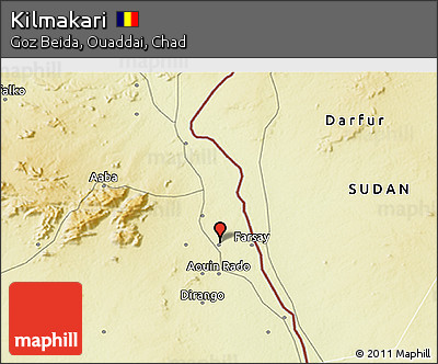 Physical 3D Map of Kilmakari