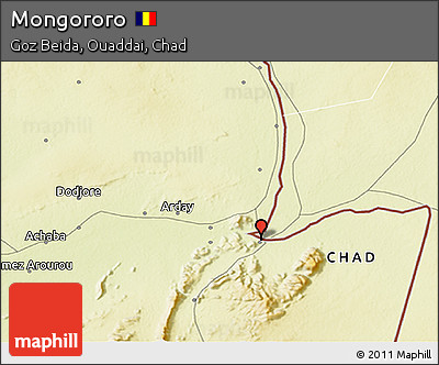 Physical 3D Map of Mongororo