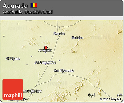 Physical 3D Map of Aourado